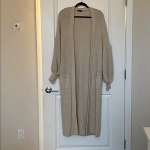Maxi Cardigan Beige/Nude